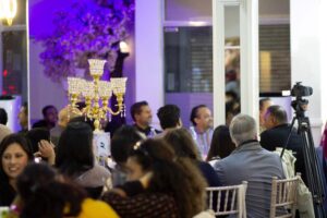 Guests enjoying the Bangladesh Dinner Party — a celebration of Bangladeshi food, culture, and community in London
